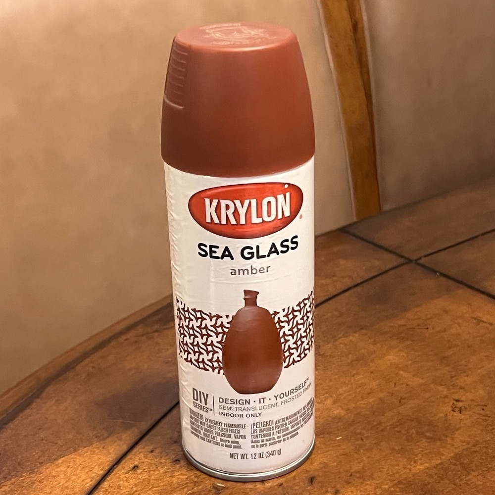 Krylon Sea Glass Amber Spray Paint DIY Frosted 12 oz K09052007 1 Can Discontinue